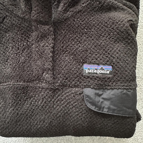 Patagonia Re-Tool Snap-T Fleece Jacket Womens Medium Black Polartec Pullover - Picture 6 of 8